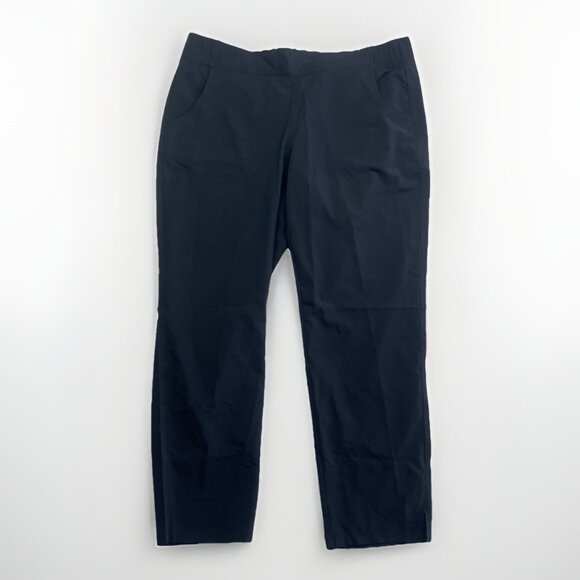 Eddie Bauer Womens Size L Black Tech Traveler Pants Performance Hiking Outdoor - Picture 1 of 8